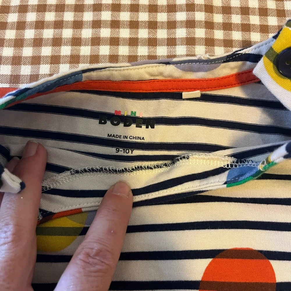 Mini Boden Multicolor Striped Dress - Picture 2 of 2